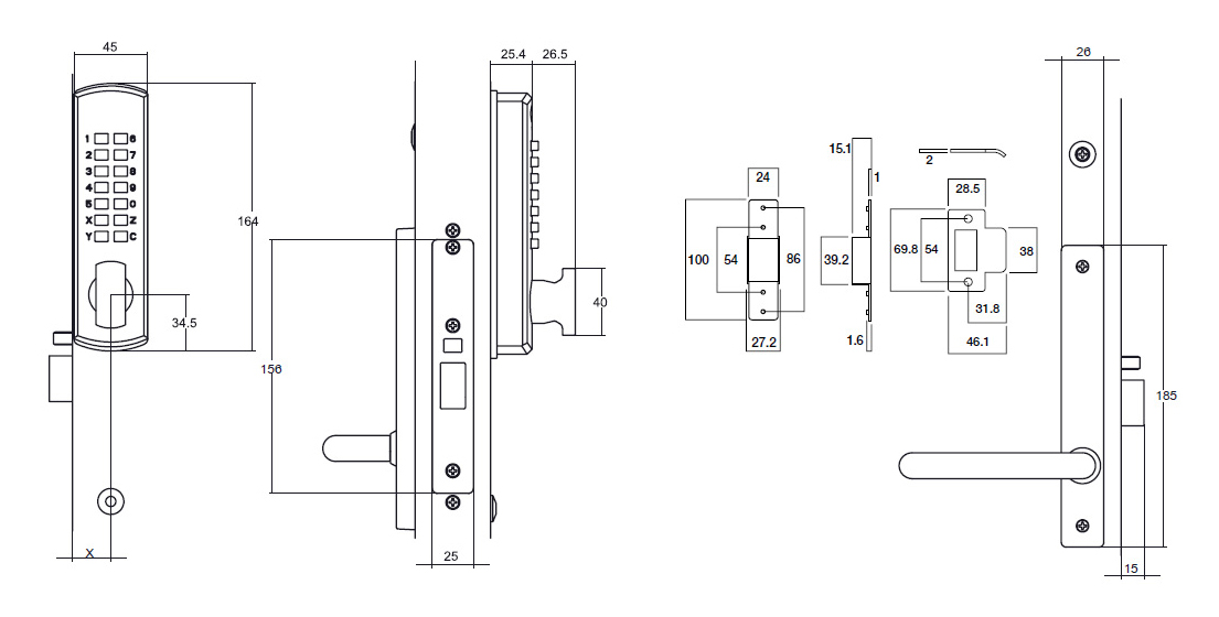 Lockwood Selector 3782 Dx Digital Mortice Locks 3782 Dx Digital Mortice Locks, Lockwood Electric Mortice Lock Wiring Diagram