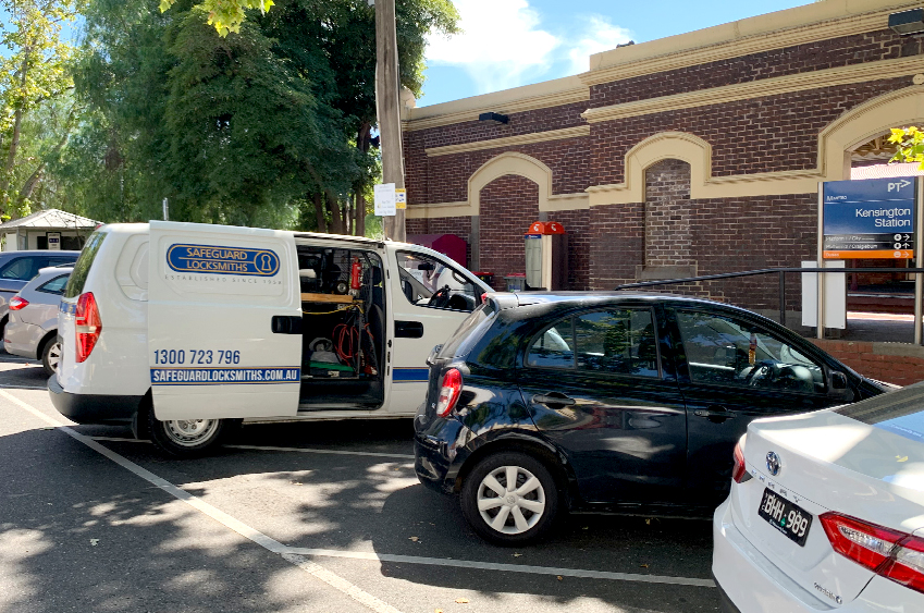Safeguard Locksmiths mobile van operating in the Kensington area